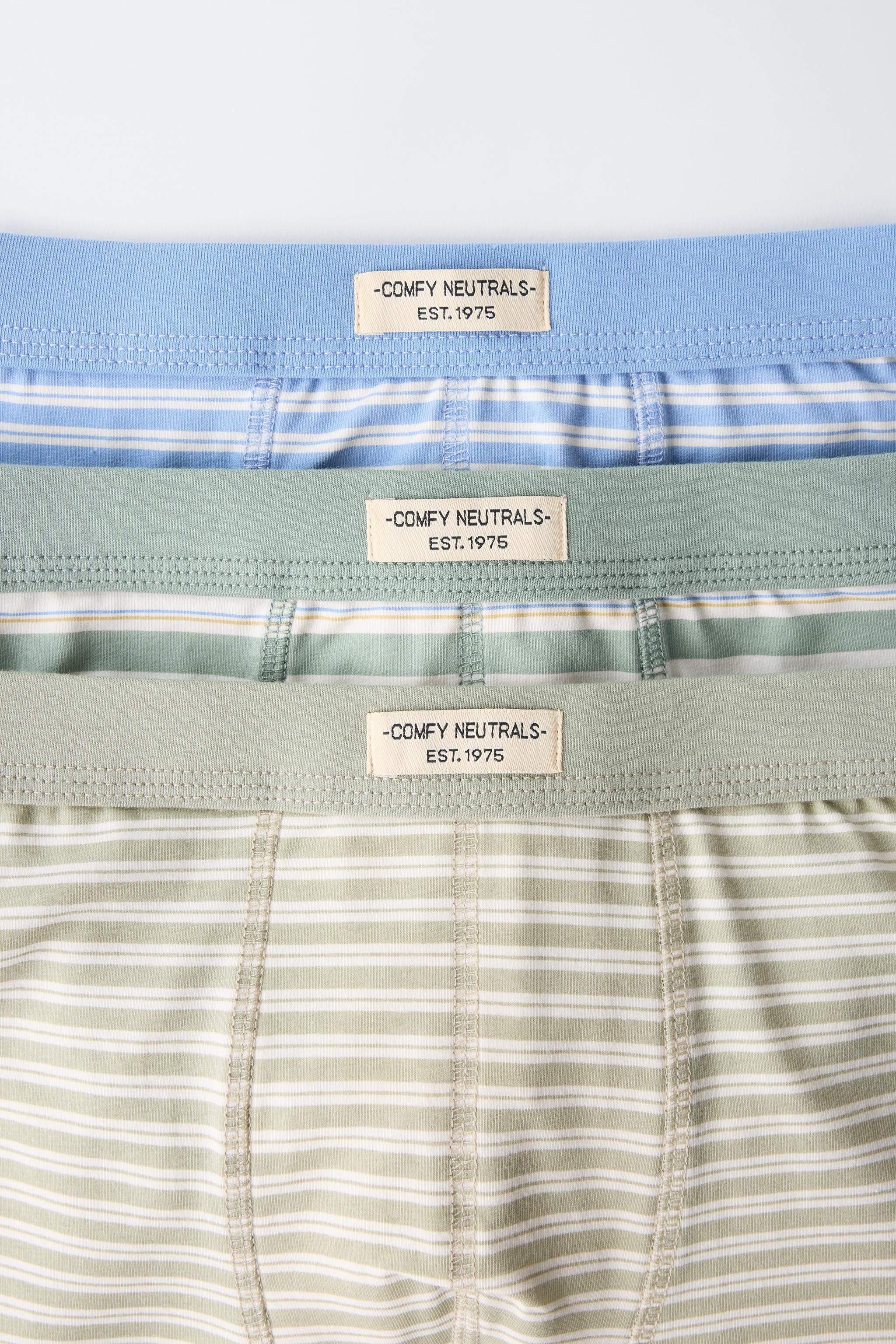 AGES 6-14/ THREE-PACK OF BOHO STRIPE BOXERS